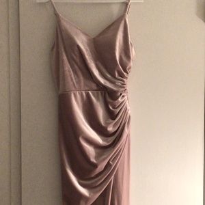 Size 2 Revelry  Blush “Rory” velvet dress
